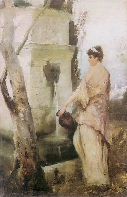 Henryk Siemiradzki - 124, Alla fontana, bozzetto